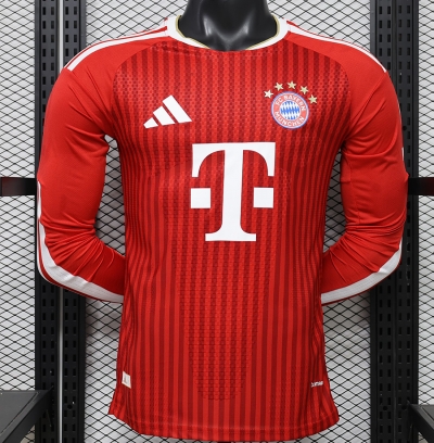 2627 Baye Home Long Sleeve Player Version Soccer Jersey